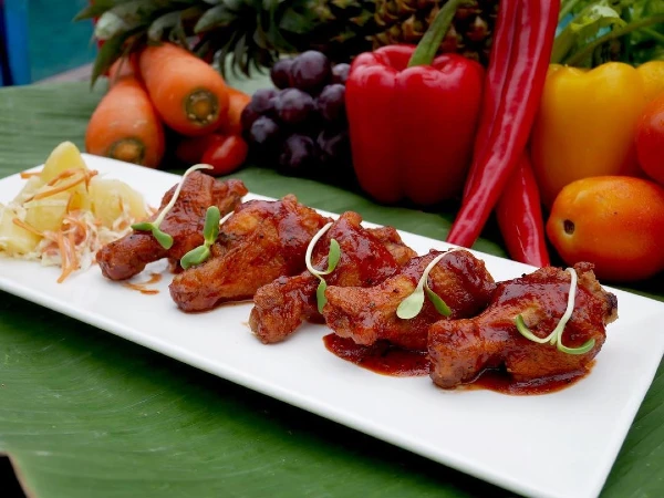 Glazed BBQ Chicken Wings