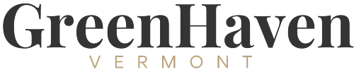 Green Haven Vermont Logo - black & gold